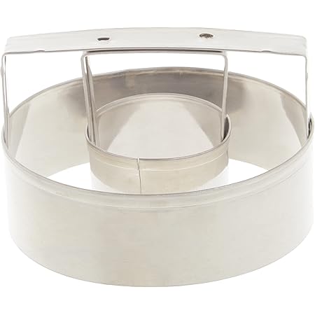 Mrs. Anderson’s Baking Donut Cutter with Handle, Stainless Steel, 3-Inches x 3-Inches