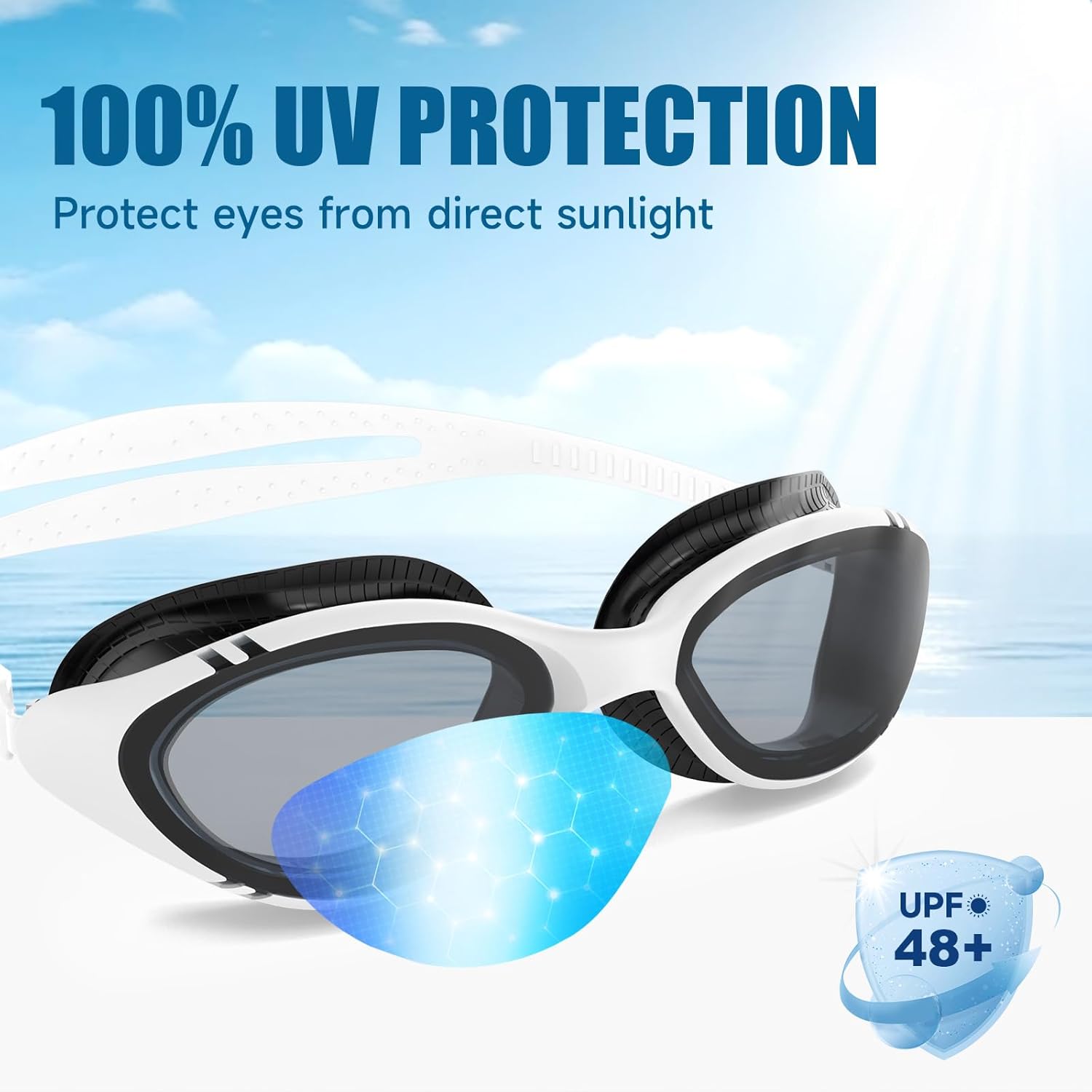 Adult Swim Goggles for Men Women Swimming Goggles Pool Anti-Fog/UV Water Swim Glasses Goggle with Case - Image 5