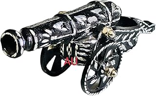 Aluminium Antique Royal Look Canon showpiece Home Decor Items for Living Room showpiece | Antique Handmade Canon Showpiece Best for Home and Office Decor Old Civil War Use Handmade Tank (9*4*3 Inches)