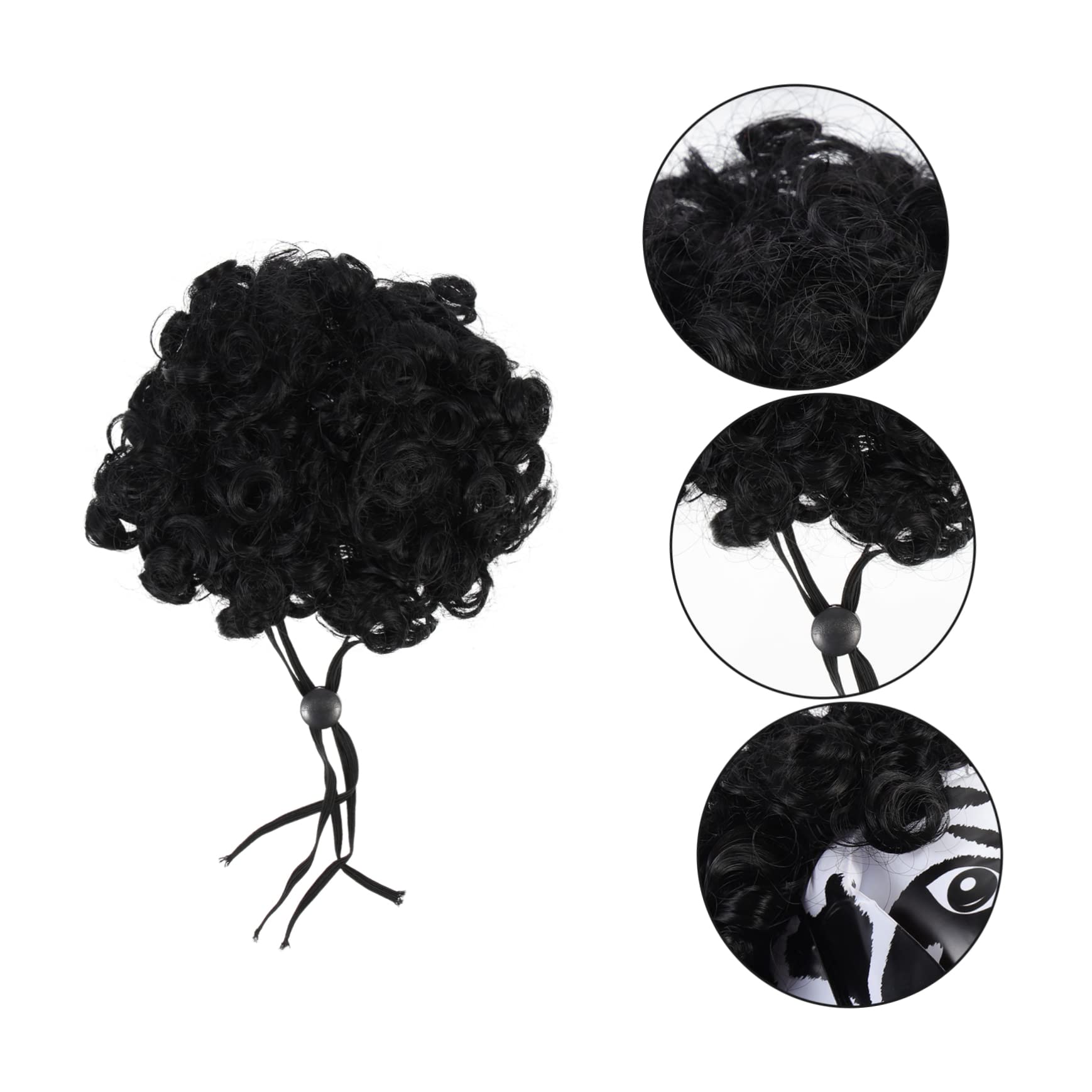 5pcs Pet Pelucas Pequeñas Pelucas para Mascotas Perros Cosplay Peluca Pelucas Afro-Pelucas para Cachorros Mascotas Disfraces Prop Mascota Perros Accesorios Transformación Traje de Perro