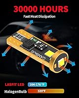 Vista 23 de LASFIT 194 LED Bulb 6000K White, T10 168 2825 W5W LED Replacement Light Bulbs, For Dome Map Light, Door Light, Courtesy Light, License Plate Light