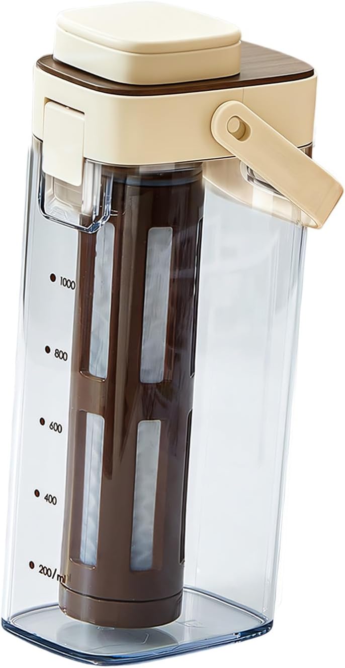 Stylish Iced Coffee Container Excellent for Home Cooking with Robust Construction Sealable Coffee Container