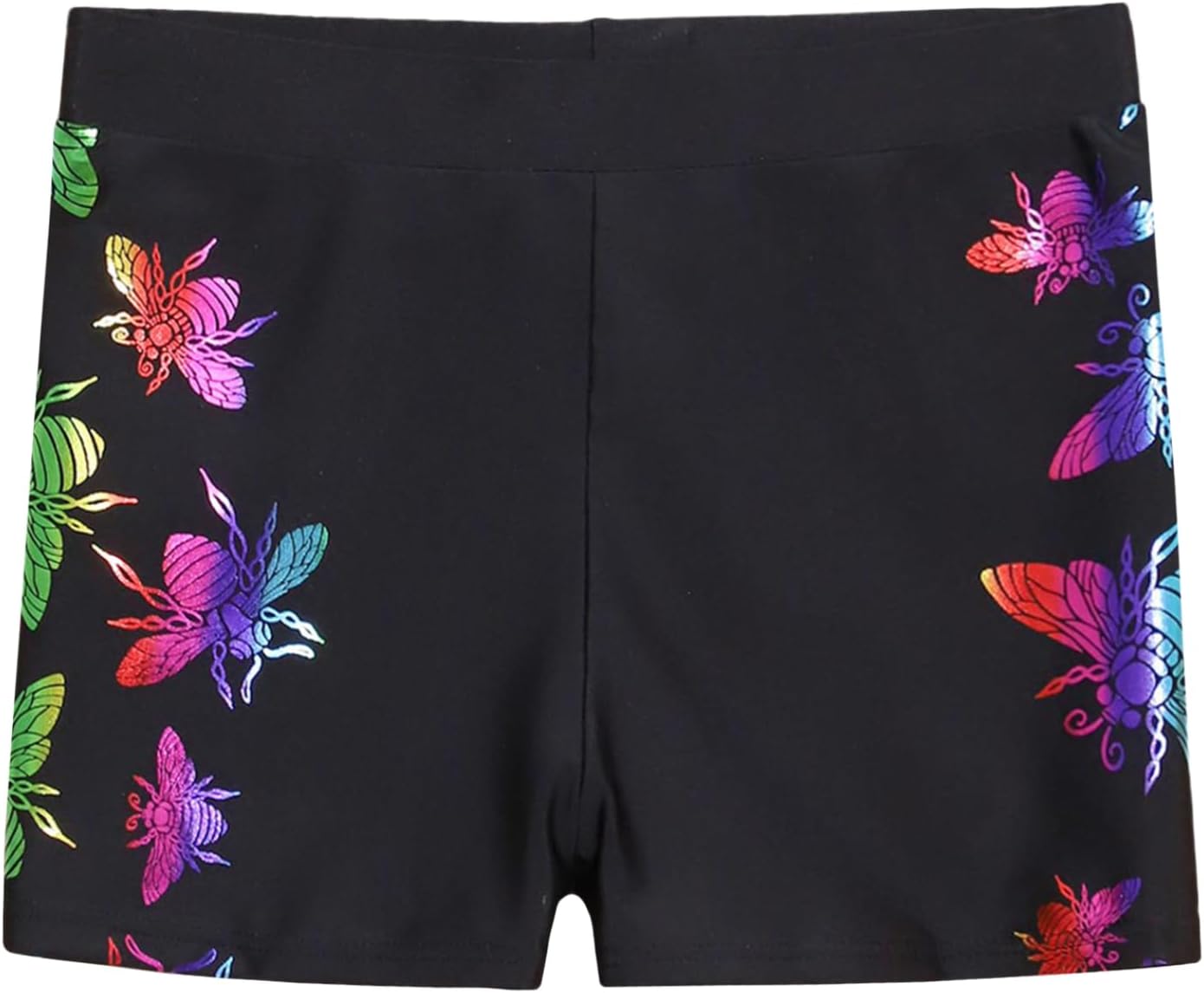 Girls Rash Guard Swimming Shorts Compression Swim Trunks Quick Dry Swimsuit Bottoms
