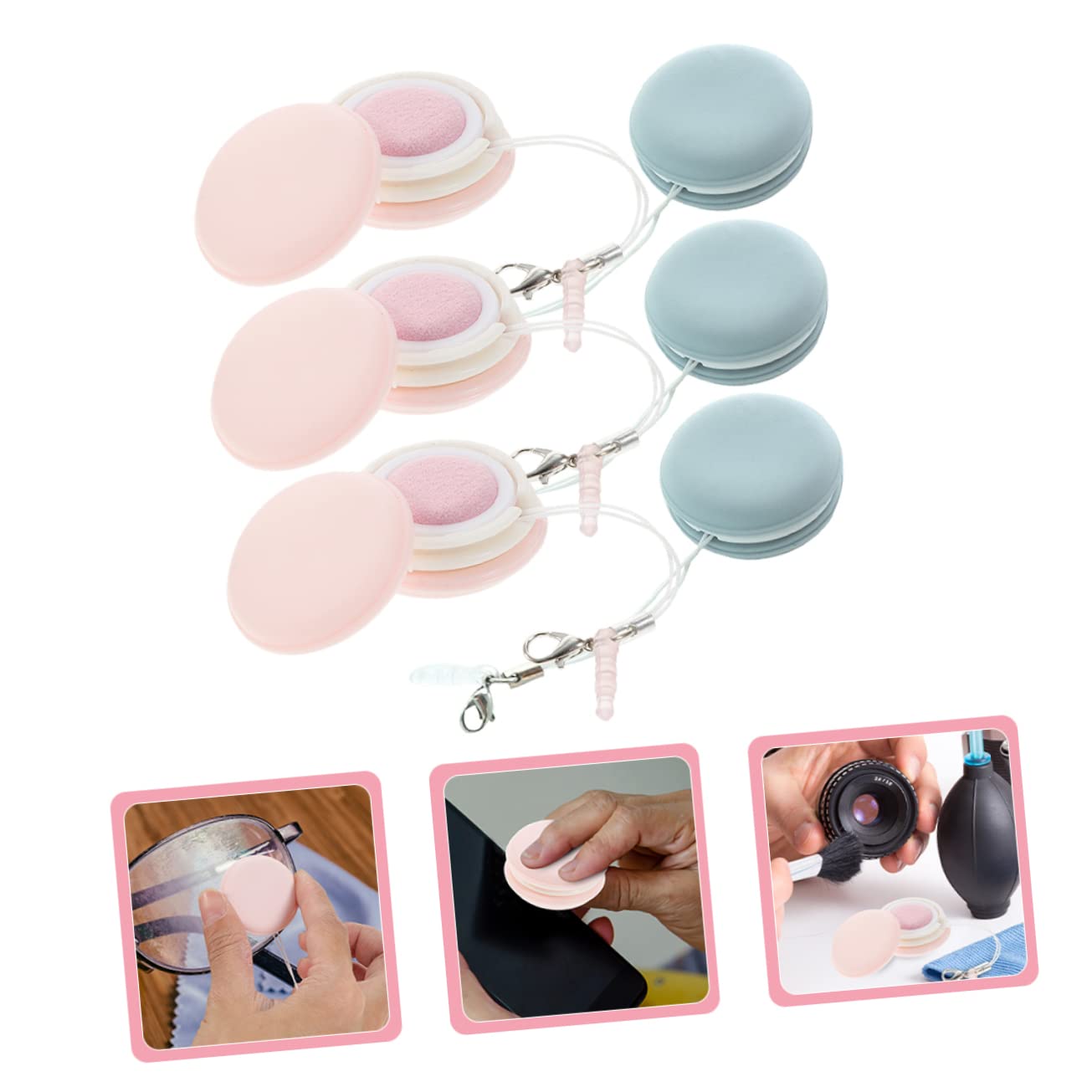 KOMBIUDA 30pezzi Salviette Macaron Per Pulizia Occhiali e Schermi Panni Microfibra Colorati Per Smartphone Laptop e Lenti Pratico e Portatile Senza Graffi