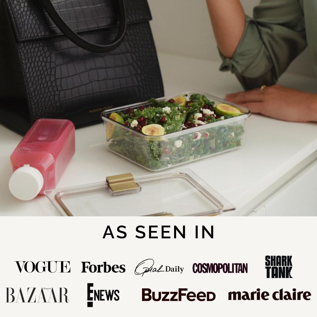 Modern Picnic Vegan Leather Medium Lunch Bag for Women, Cooler Lunch Bag for Girls, Easily Wipeable, Adjustable Shoulder Strap, Women’s Lunch Bags for Work/Office/Outdoor, Black As Seen on Shark Tank