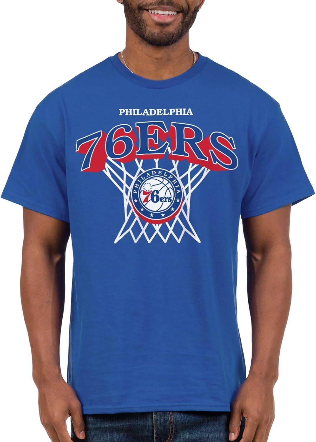 Junk Food NBA Nothing But Net Team Logo - Adult Short Sleeve Fan T-Shirt for Men & Women