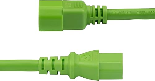 Miniatura 7 de StarTech.com Cable de extensión resistente de 10 pies (9.8 ft), cable de extensión C14 a C15, 15A 125V, 14AWG, cable de extensión de alimentación de