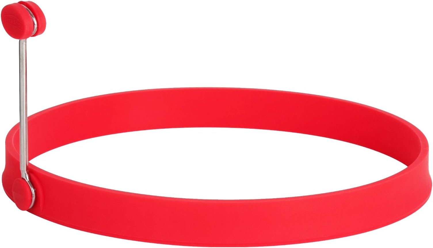 Red Silicone 6 Inch Pancake Ring, Set of 2