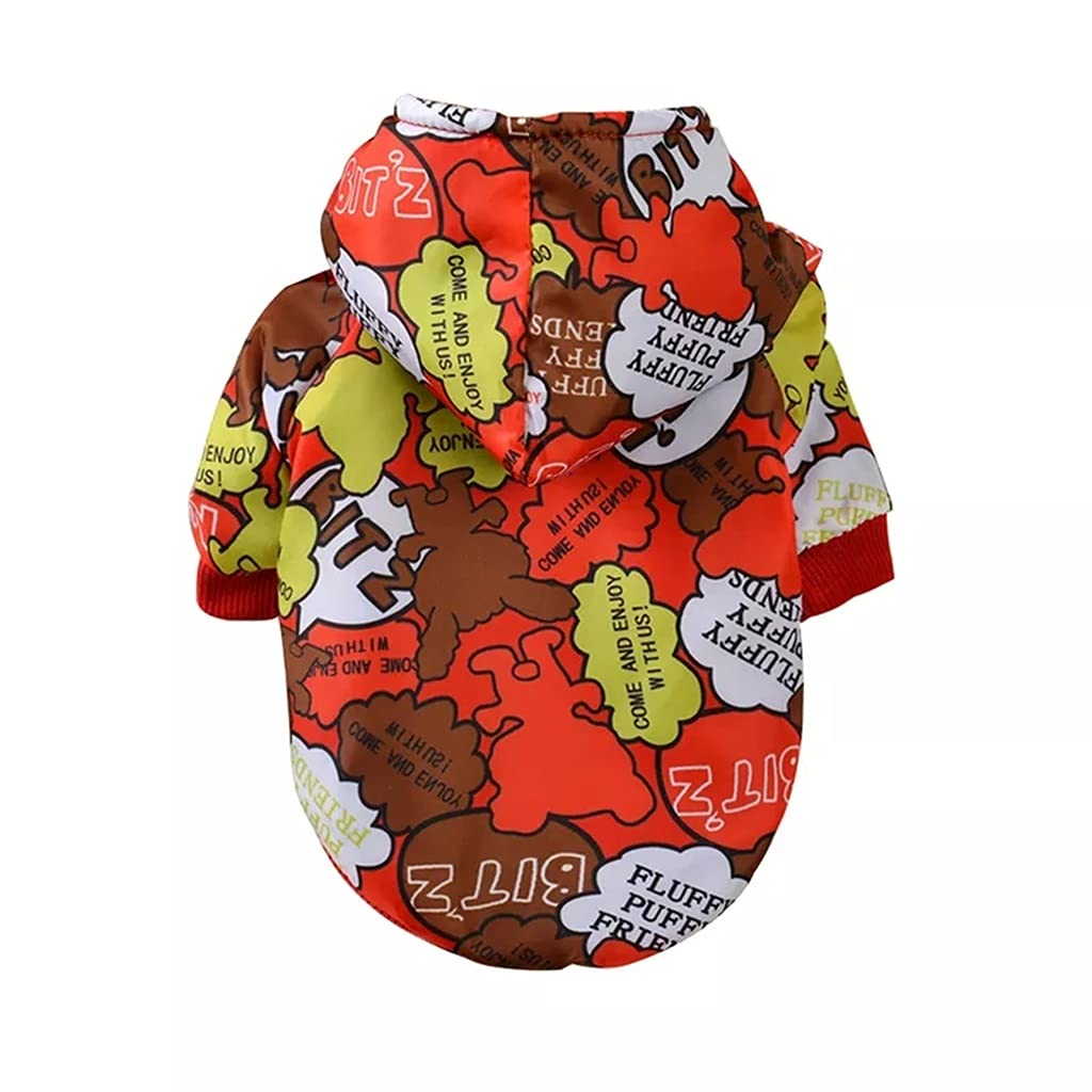 Manteau duvet chien Yorkshires et Teddy avec capuche imprimée vêtement chaud hiver taille XL