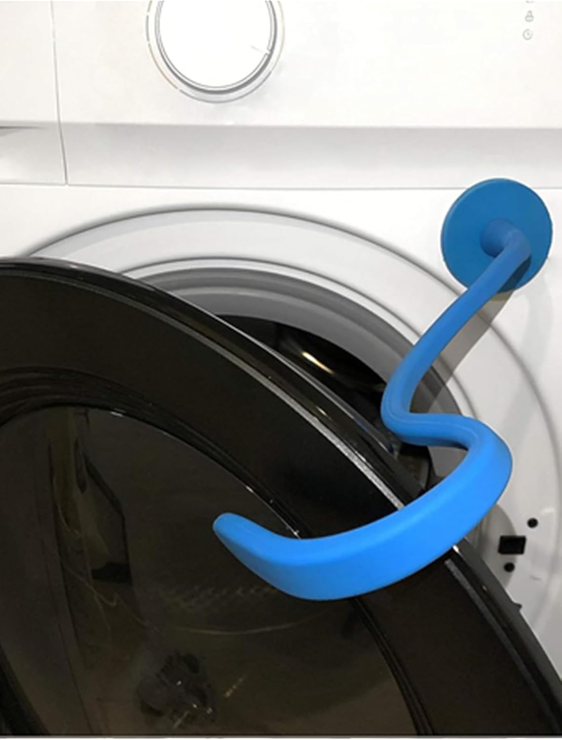 Front Load Washer Dryer Door Prop, Magnetic Washing Machine Door Holder, Keep Washer Door Open (White)
