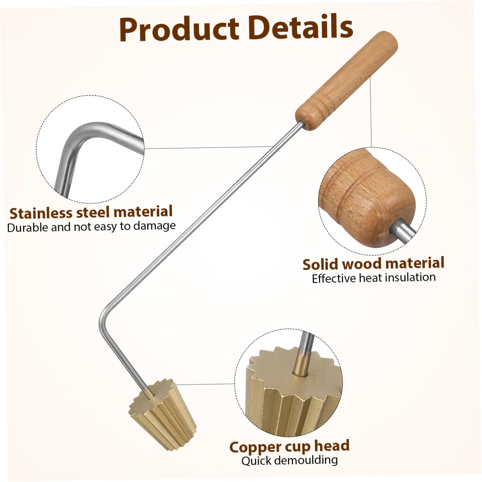 Molde para Hornear de Malasia Dorado de Cobre y Acero Inoxidable | Desmolde Fácil, Uso en Fiesta y Sala de Horneado, Diseño Creativo para Tartaletas, Muffins y Pasteles