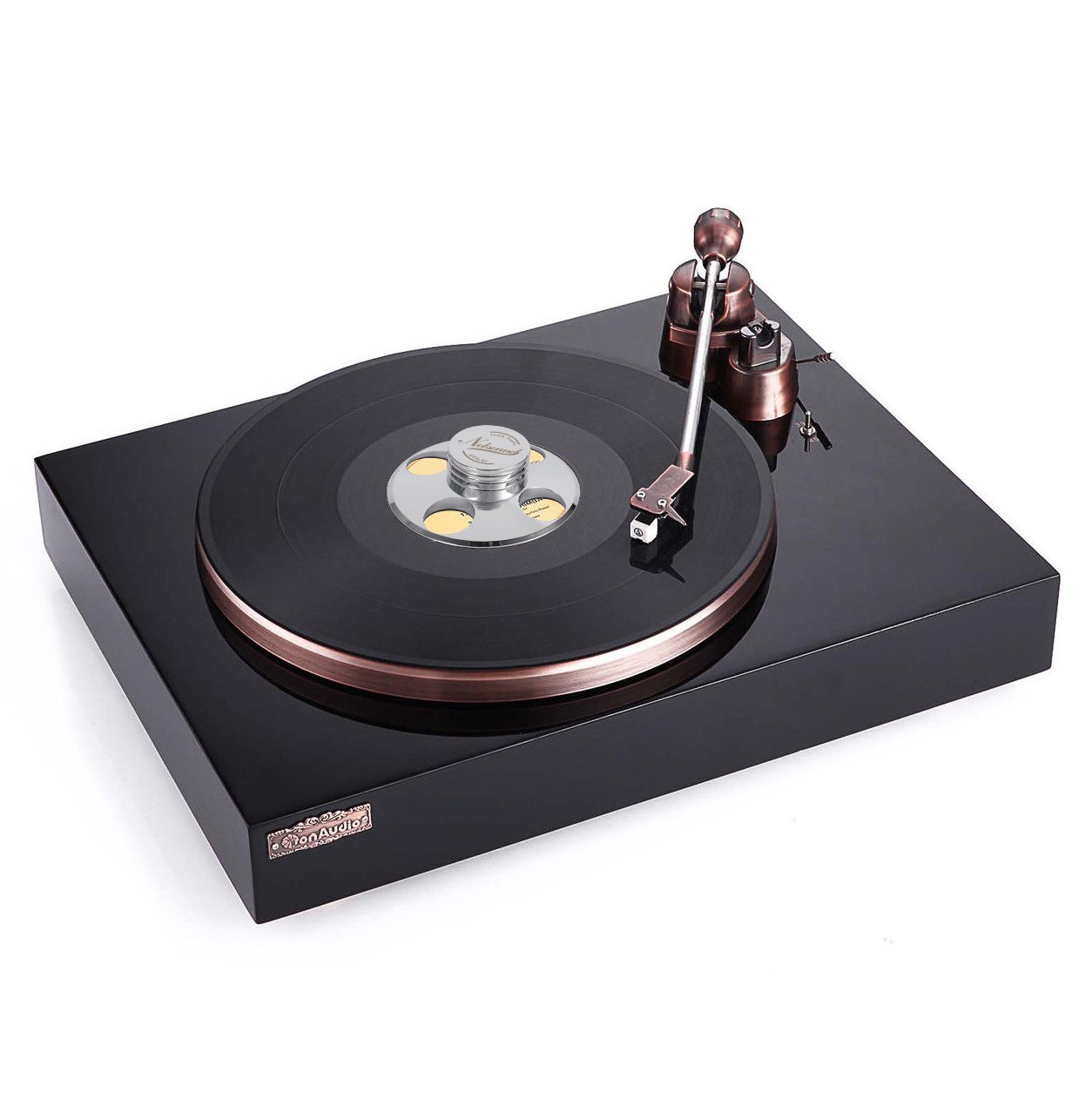 Nobsound Palet presseur en métal pour Platine Vinyle Argenté