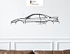 MetalGiftsWorld MR2 Classic Metal Wall Art Wall Decoration Car Silhouette Metal Car Wall Art (Size: 69 cm (27 Inches)