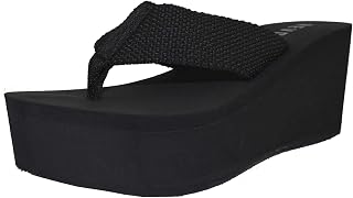 Women's Heat01 Oxley Wedge Heels Flip Flop Slip on Platform Sandals