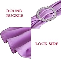 Vista 8 de SINSSOWL Paquete de 50 bandas elásticas deslizantes para silla, de elastano, bandas para silla, lazos y hebillas para decoración de bodas, banquetes