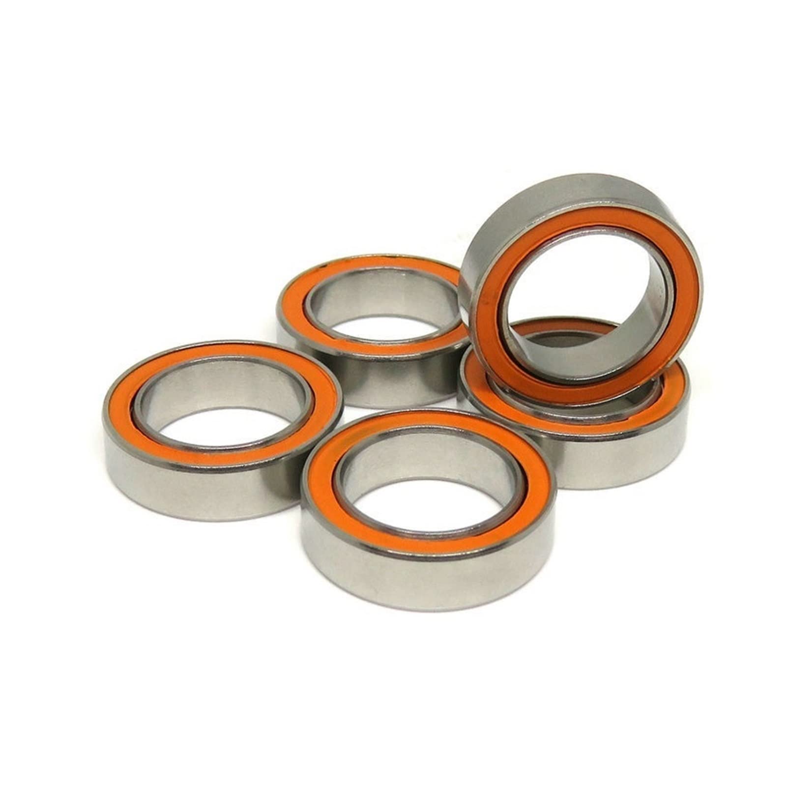 Lot de 10 roulements de Moulinet de pêche S6702C 2OS LD CB 15 x 21 x 4 mm, roulements Hybrides en céramique 6702 61702 S61702 SMR6702 SMR6702C RS 2RS, Accessoires(S687C-2OS 7x14x5mm)