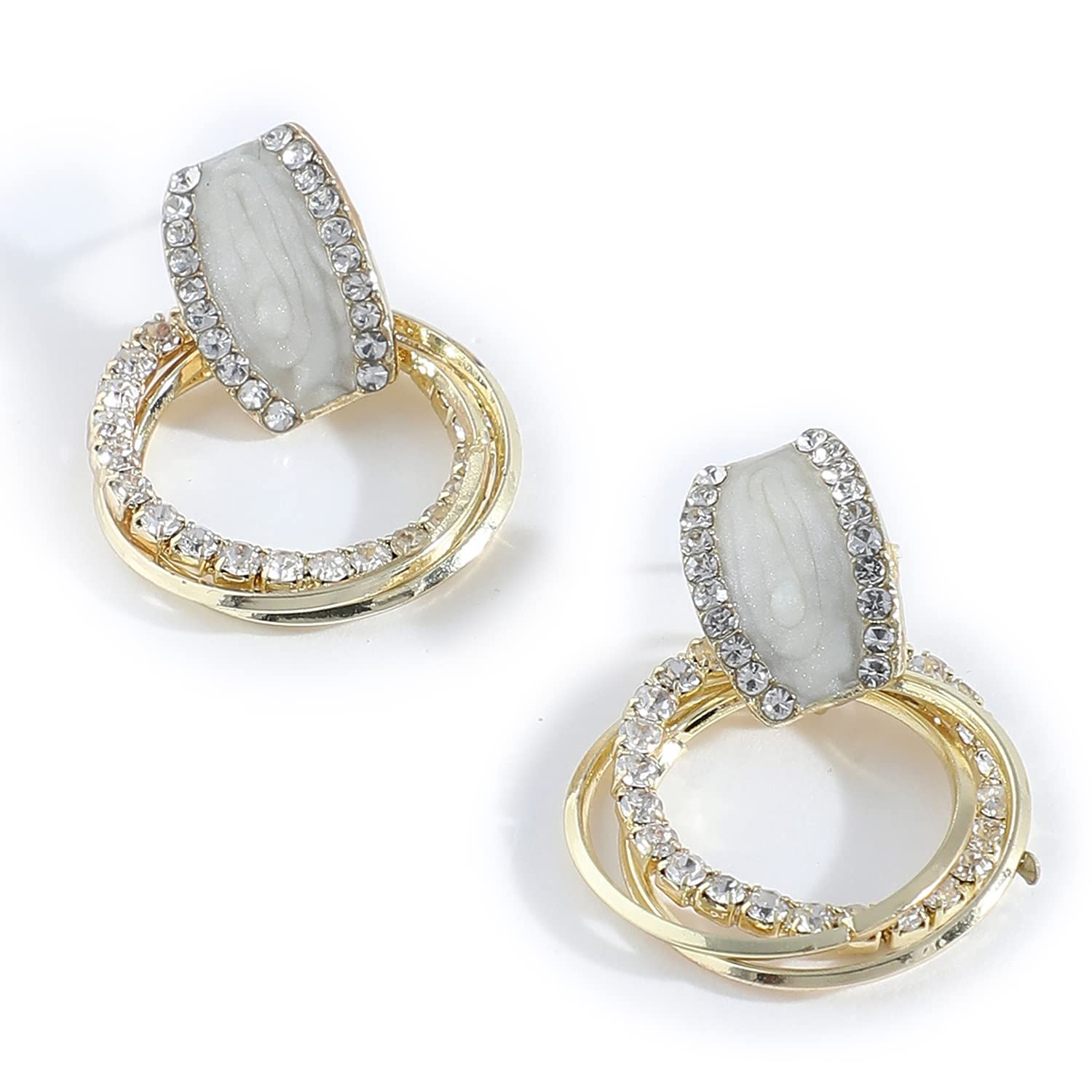 Trendy Drop Earrings for Women & Girls, Latest Stylish, artificial earrings for women, jewellery for women, Fashion, Fancy, Push Closure, modern, statement, light weight earrings for women