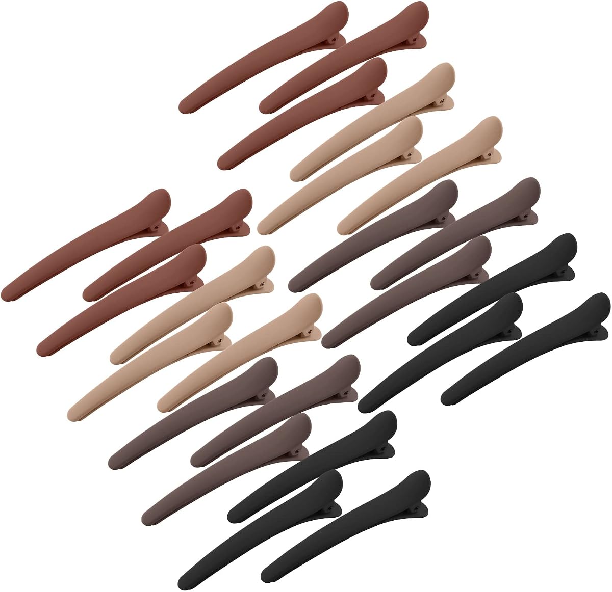 YISSION 24 PCS Hair Clips for Styling Sectioning, 3.1 Inch Matte Alligator No Crease Duck Billed Hair Clips, Hair Barrettes for Women Girls
