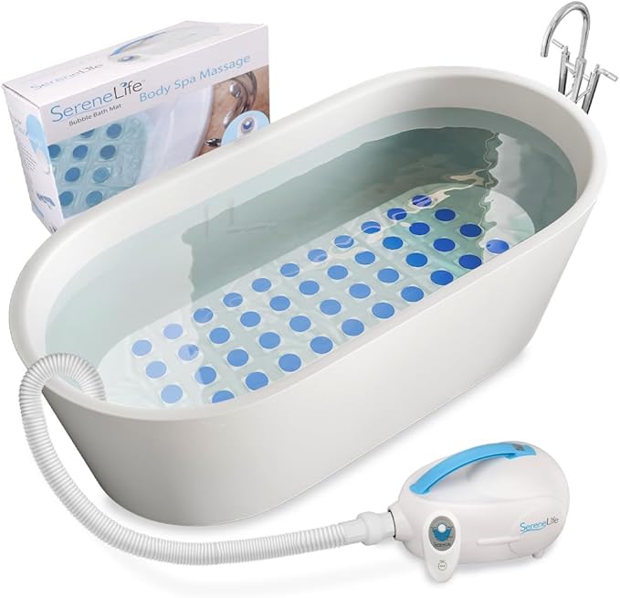 SereneLife Bubble Bath Spa Tub Massage Massaging Bubbles for Relaxing