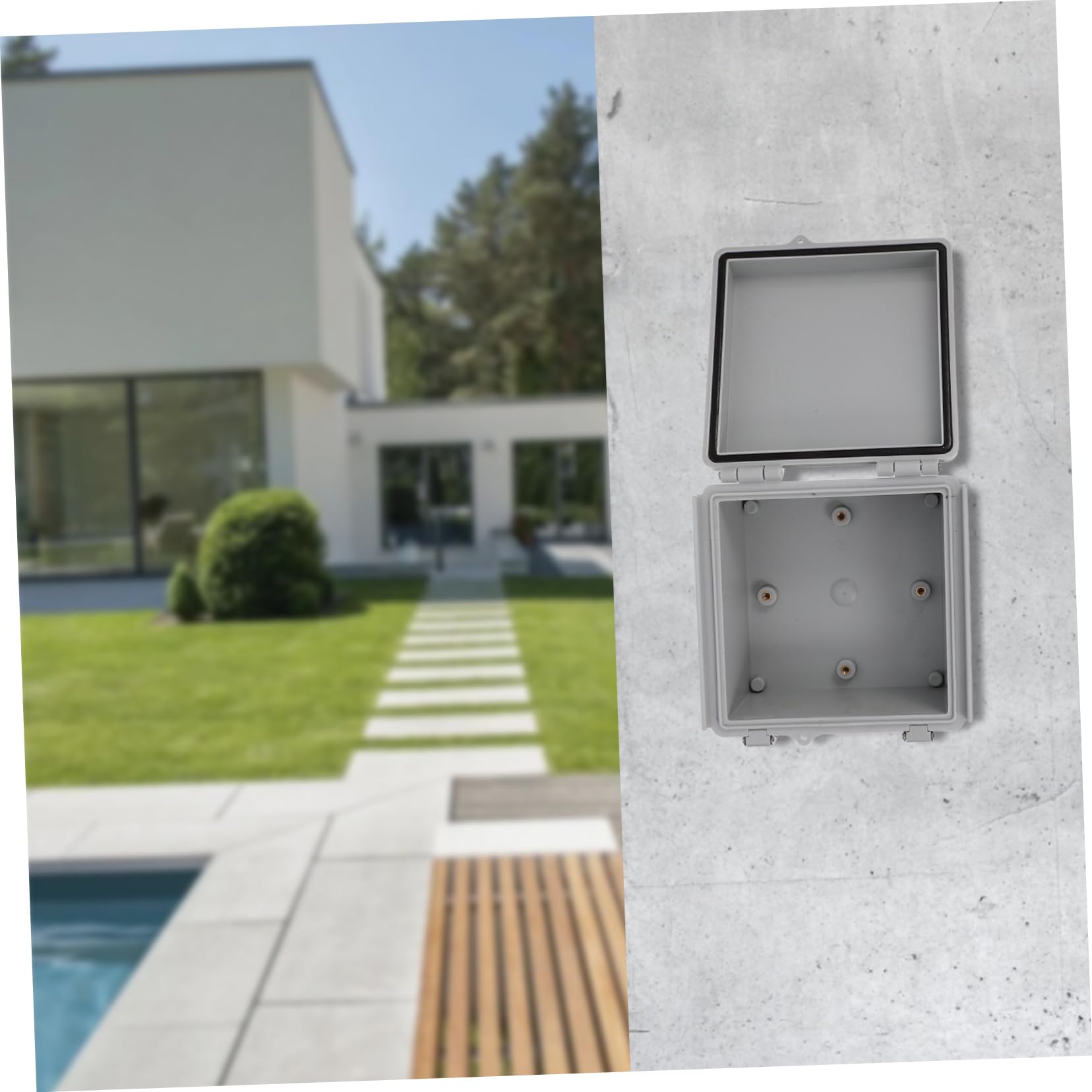 SOLUSTRE 2pièces Boîte De Jonction Électrique Étanche Et Inoxydable Idéale Pour Installations Extérieures Et Projets De Bricolage