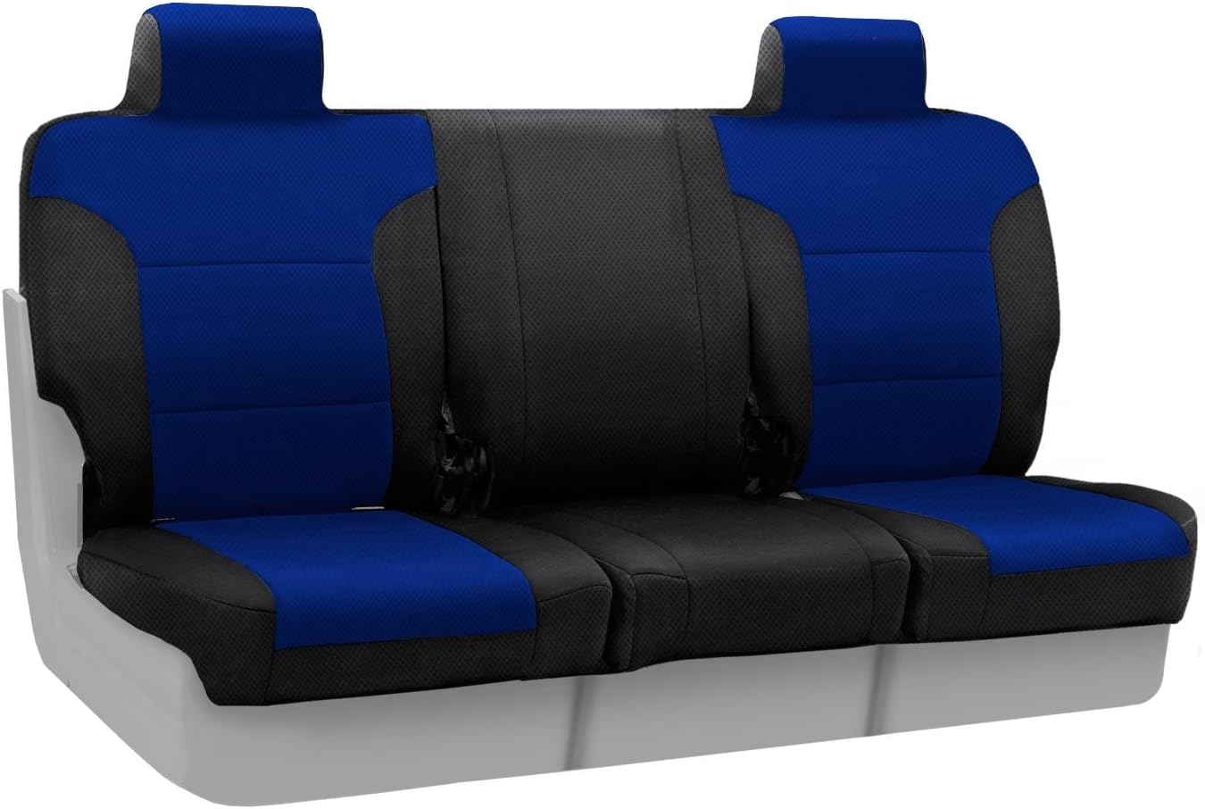 Coverking Custom Fit Front Solid Bench Seat Cover for Select Ford Models - Spacermesh 2-Tone (Red with Black Sides)