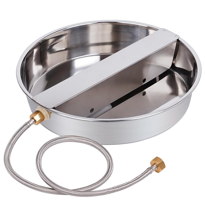 Bebedouro Automático para Cães em Aço Inoxidável com Válvula de Boia KHEARPSL – Grande