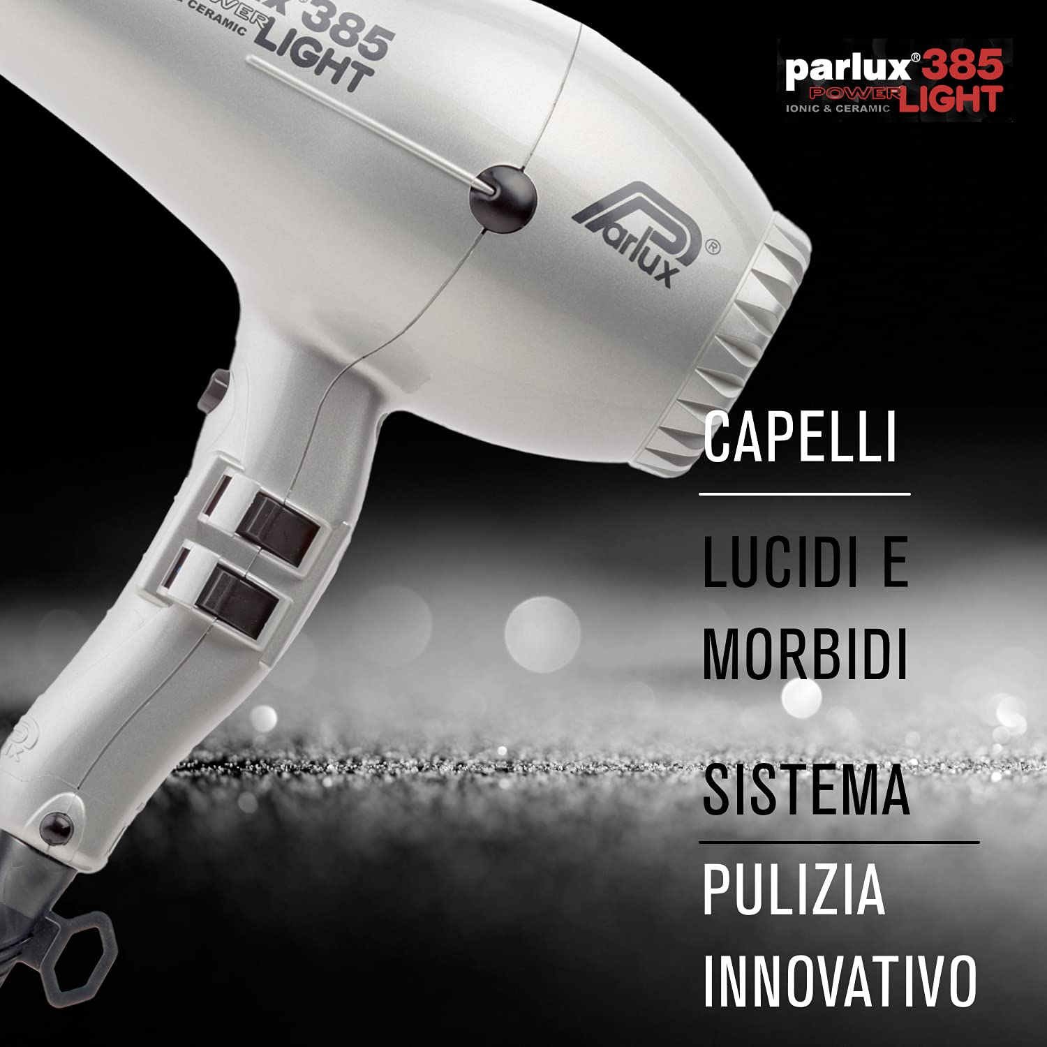 Parlux 385 Powerlight Ionic & Ceramic Plata - secador