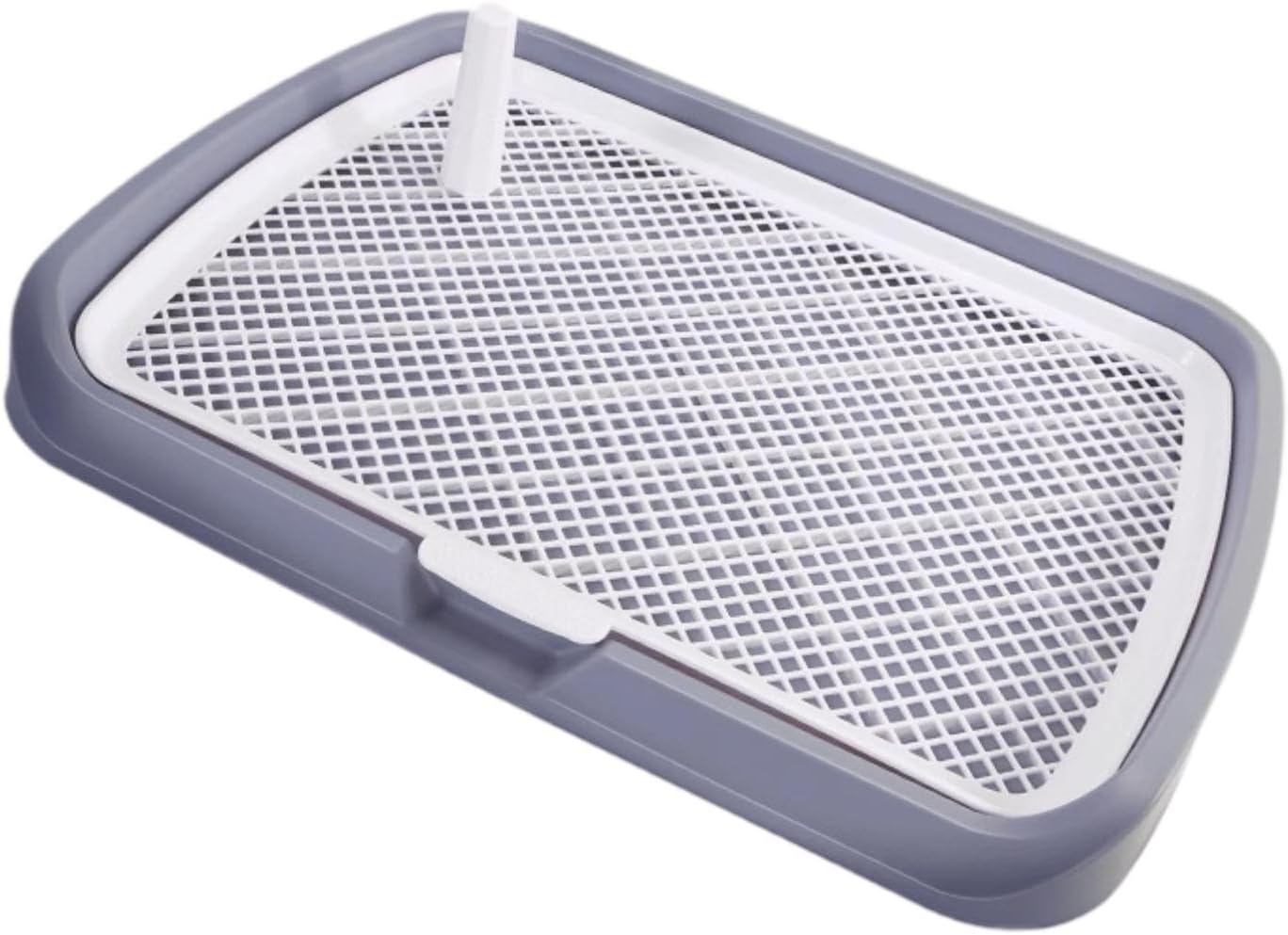Dog Toilet Tray Indoor Dog Training Toilet Tray Reusable Pet Litter Pan Cage Corner Puppy Suitable for Dogs Use, Gray