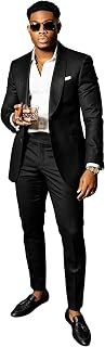Men's Suit Shawl Lapel Tuxedos Office Work Jacket & Pants Two Pieces Set