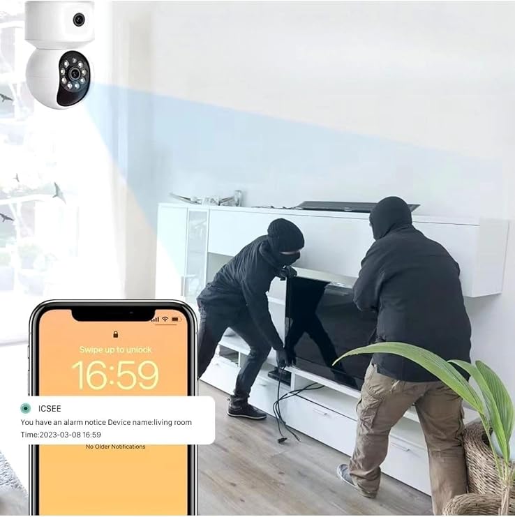 YoSee Çift Kameralı Wifi Bağlantılı Gece Görüşlü İç Mekan Ev Tipi Güvenlik Kamerası