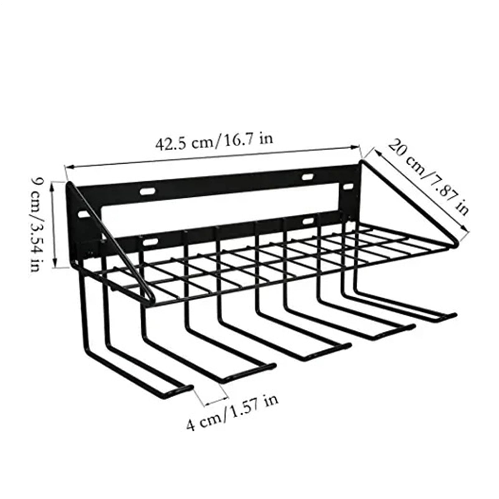 Soporte de Pared para Organizador de Herramientas Soporte Resistente de | Estante para Taladros para la organización de taladros y destornilladores en el hogar, el garaje, el taller