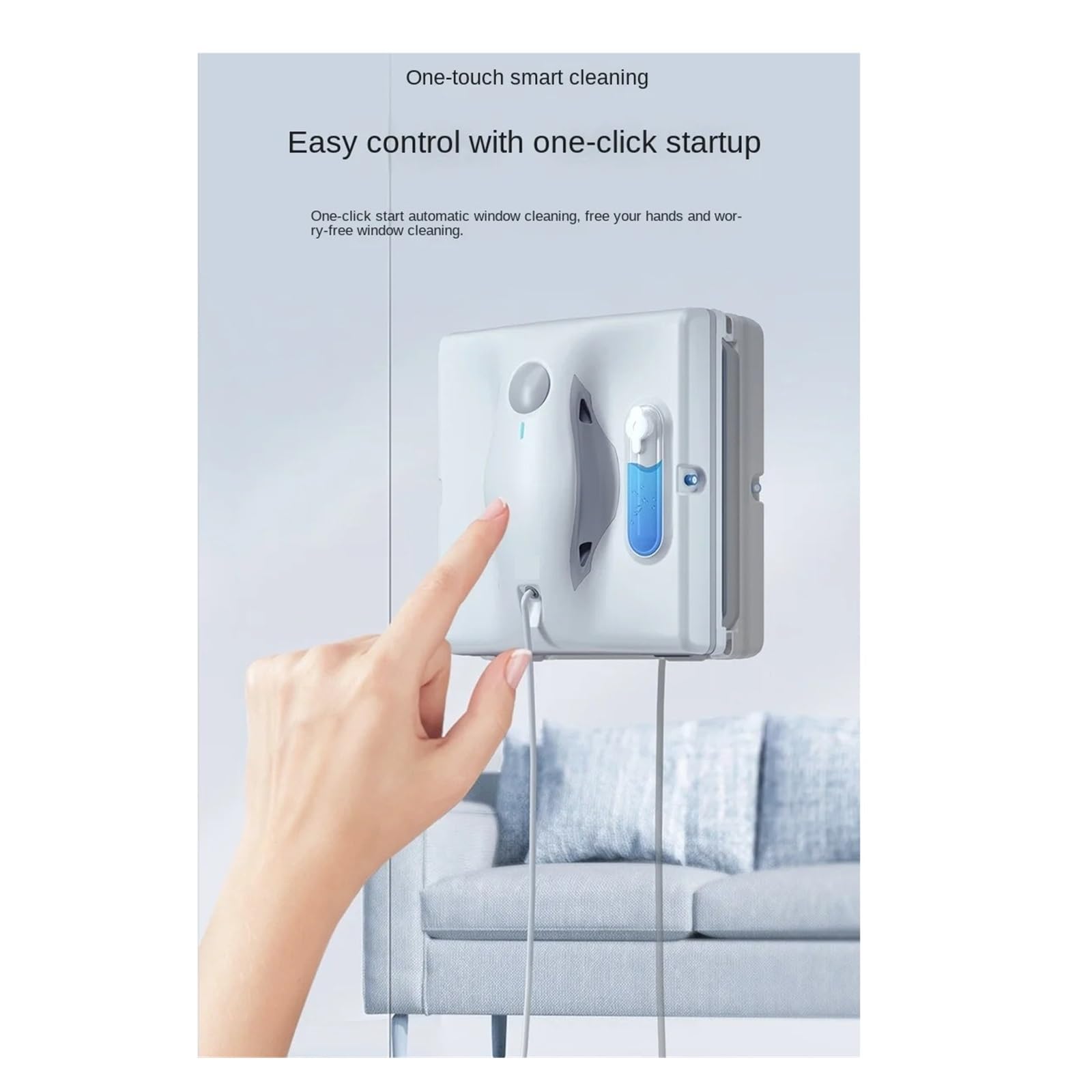 Robot For La Pulizia Delle Finestre Macchina For Del Vetro Elettrica Intelligente Automatica Con Spruzzo D'acqua 3200Pa Alta Aspirazione