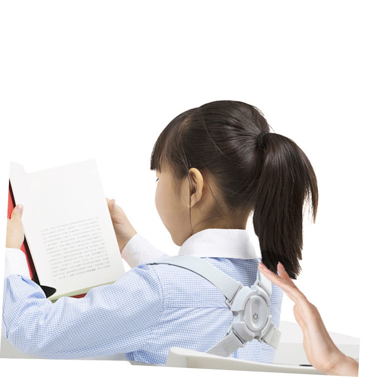 BCOATH Posture for Child Smart Braces While Belt Straightener Posture Hunchback Posture