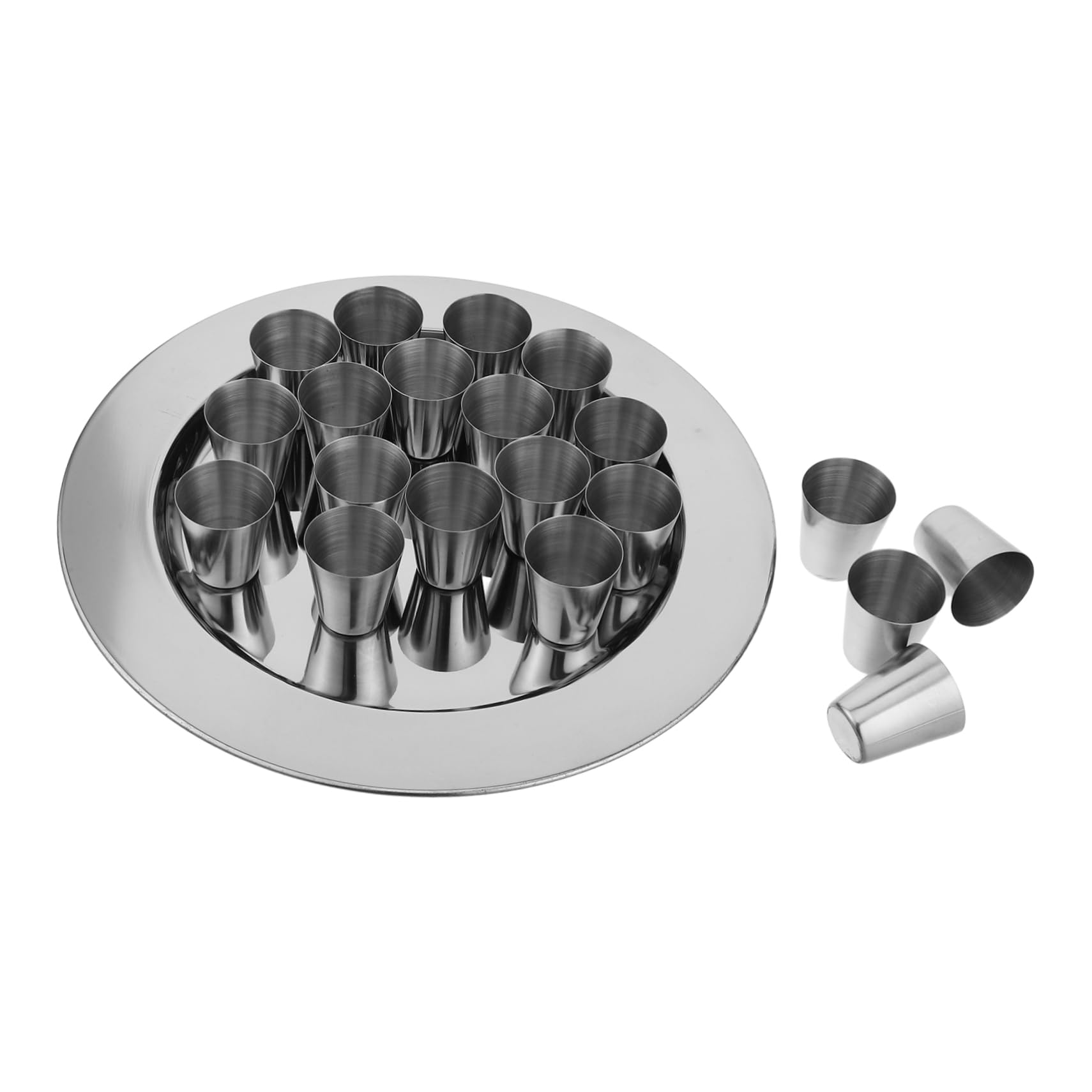 Copas de comunión de acero inoxidable apilables para ceremonias religiosas