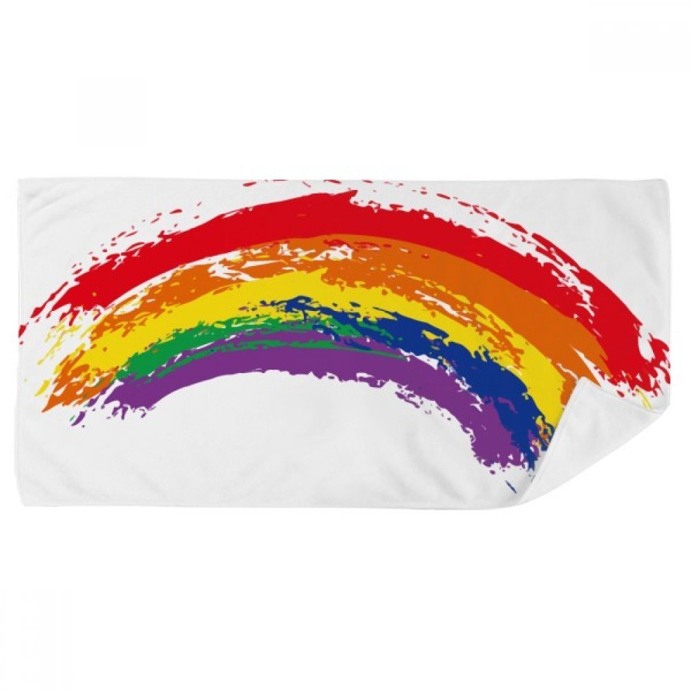Serviette de bain LGBT transgenre lesbienne douce multicolor de 35x70cm
