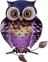 CIM Metal Wall Decoration - Owl 25 cm - Animal 3D Wall Pictures - Wall Decoration Including Practical Wall Mounting - Vivid Wall Sculpture