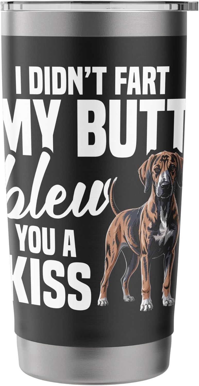 Plott Hound Lover Dog Owner Pet Butt Blew Plott Hound Stainless Steel Insulated Tumbler image 3