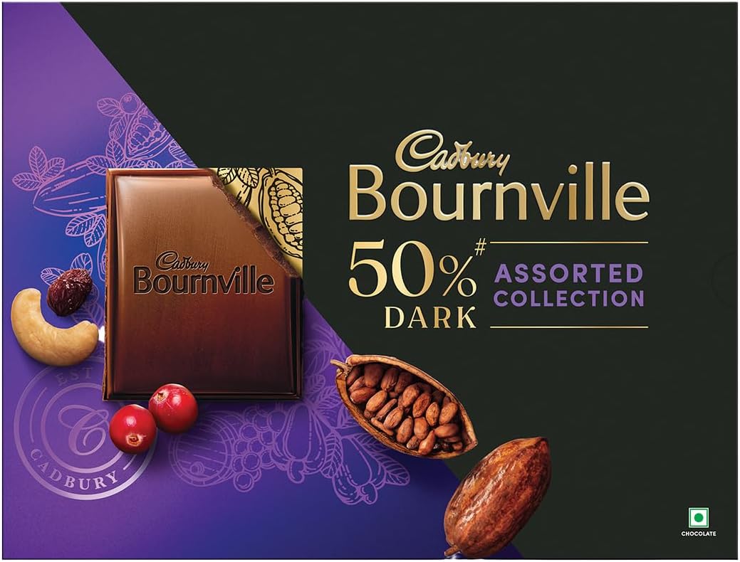 Bournville Dark Chocolate Assorted Collection Gift pack, 228 g