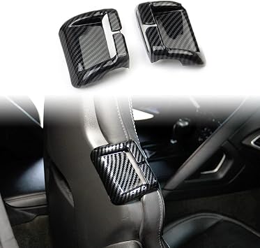 Carbon Fiber Look Cover Trims Accessories Seat Belts Brackets molding for 2014 2015 2016 2017 2018 Chevrolet Corvette C7
