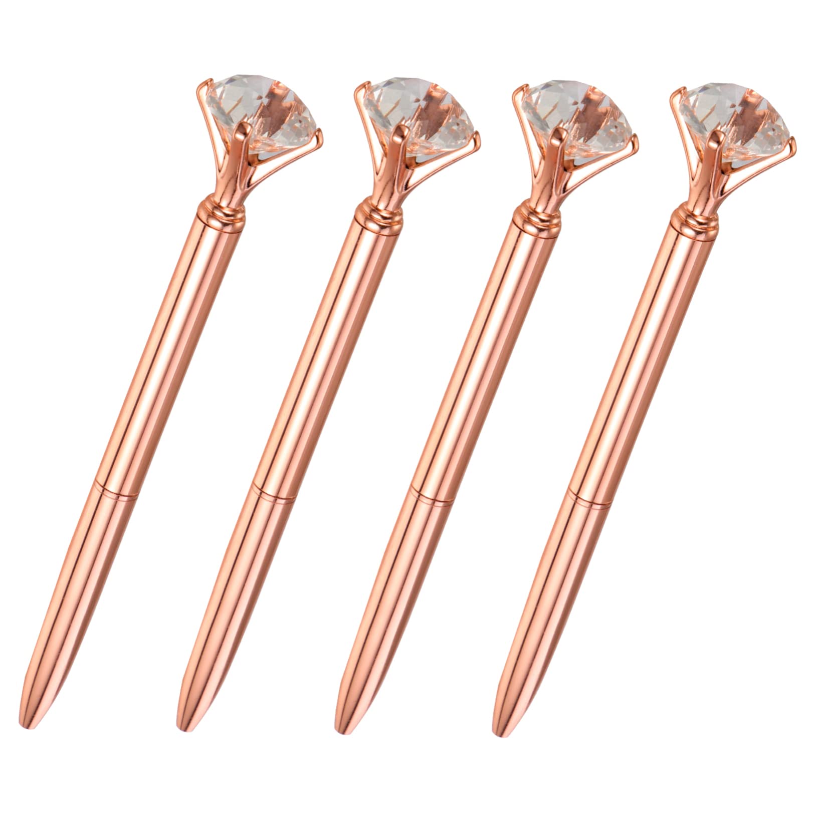 SHINEOFI 20piezas Bolígrafos De Bola Multifuncionales Cabeza De Diamante De Bolígrafo De Metálico Para Escritura Creativa y Portátil Accesorio Escolar