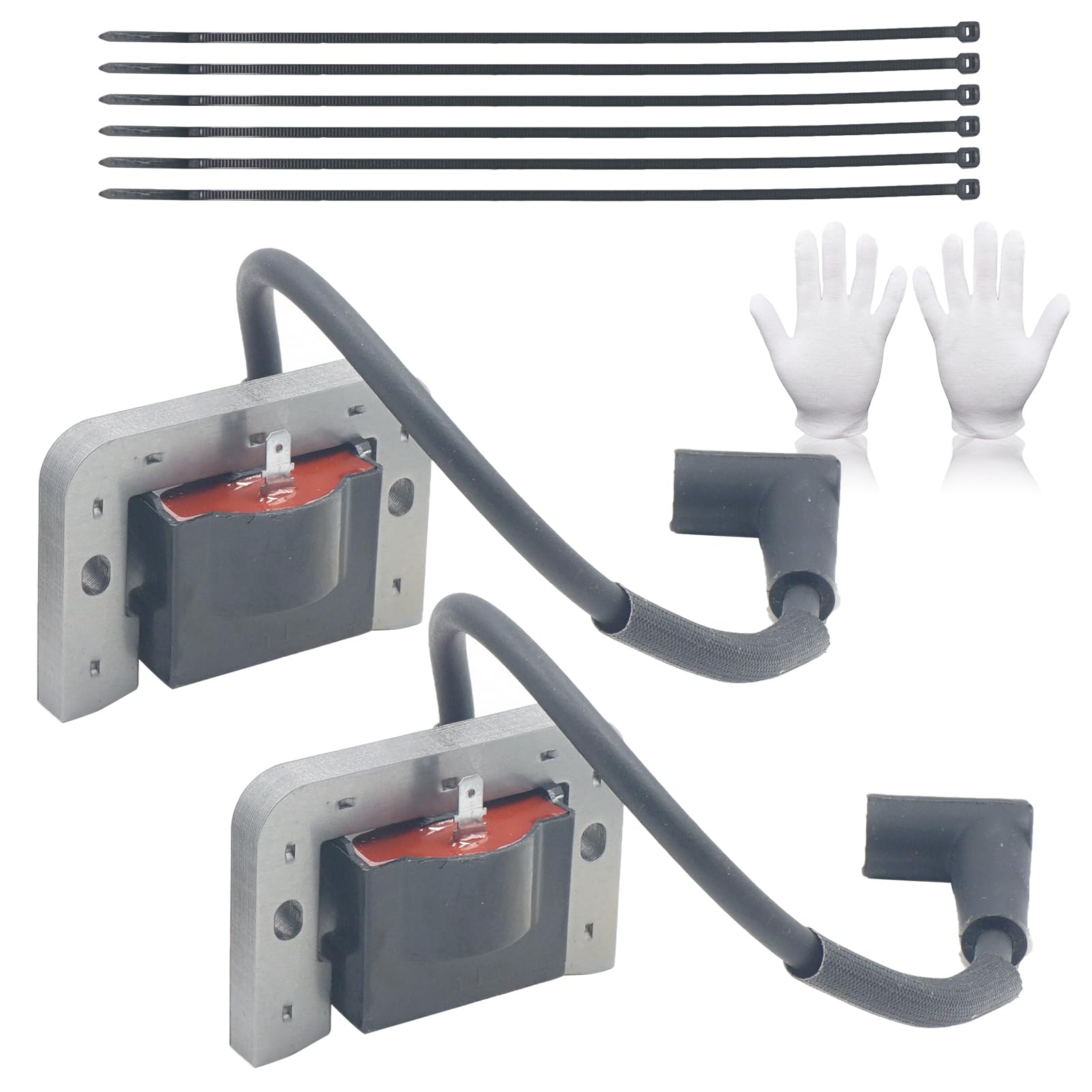 2Pcs Ignition Coil for Kohler KT740 KT745 ZT740 Replace 32-584-09-S / 32-584-24-S / 32-584-25-S / 3258425