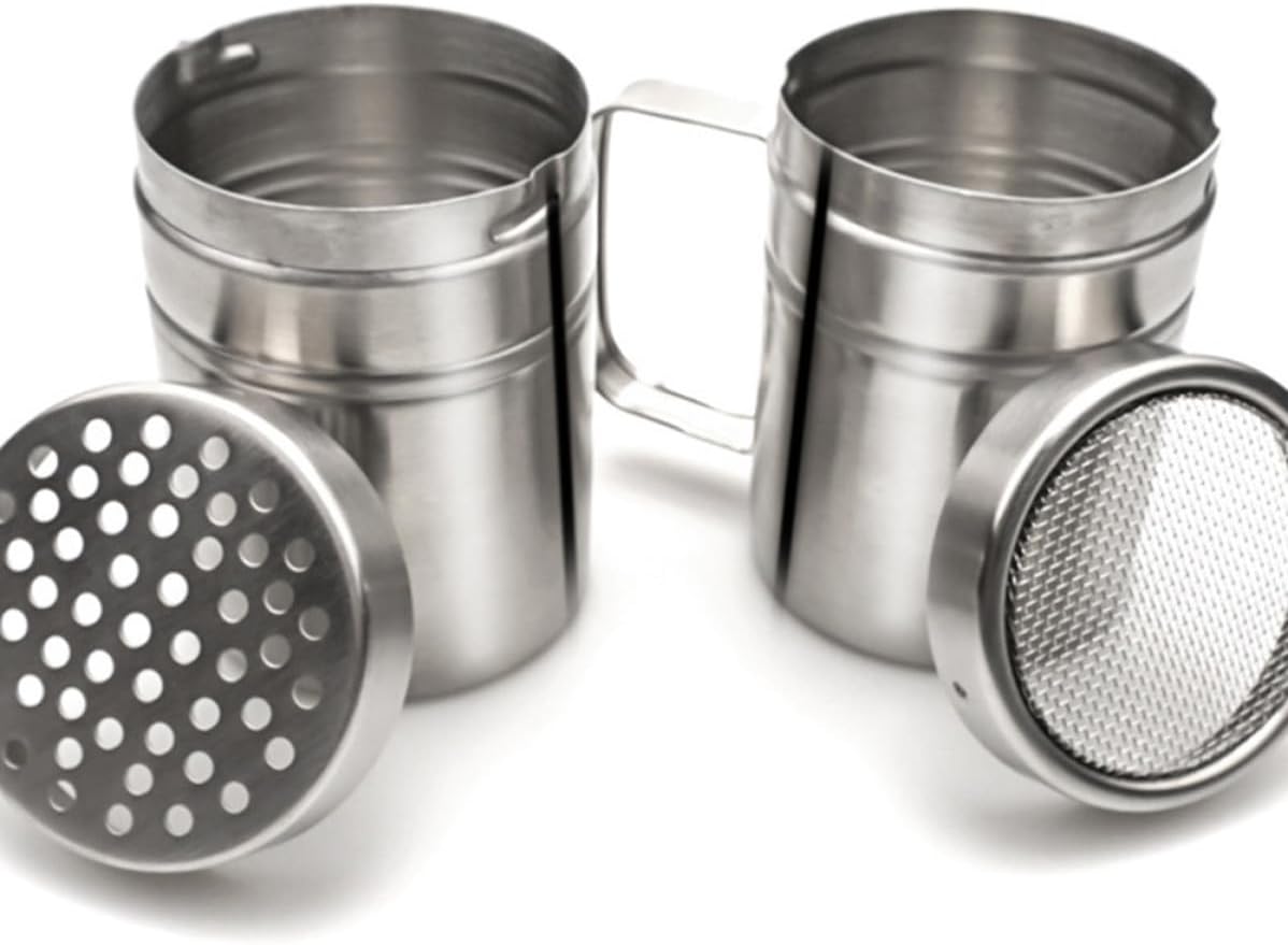 OSALADI Stainless Steel Seasoning Can with Removable Lid, Multiple Holes