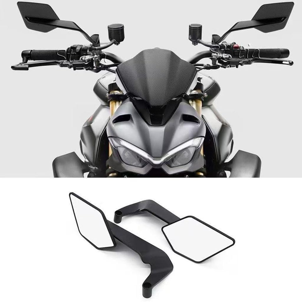 Motorcycle Mirrors for Aprilia RS660 RS 660, Aerodynamics Side 360° Rotating Stealth Mirror Motorbikes Accessories