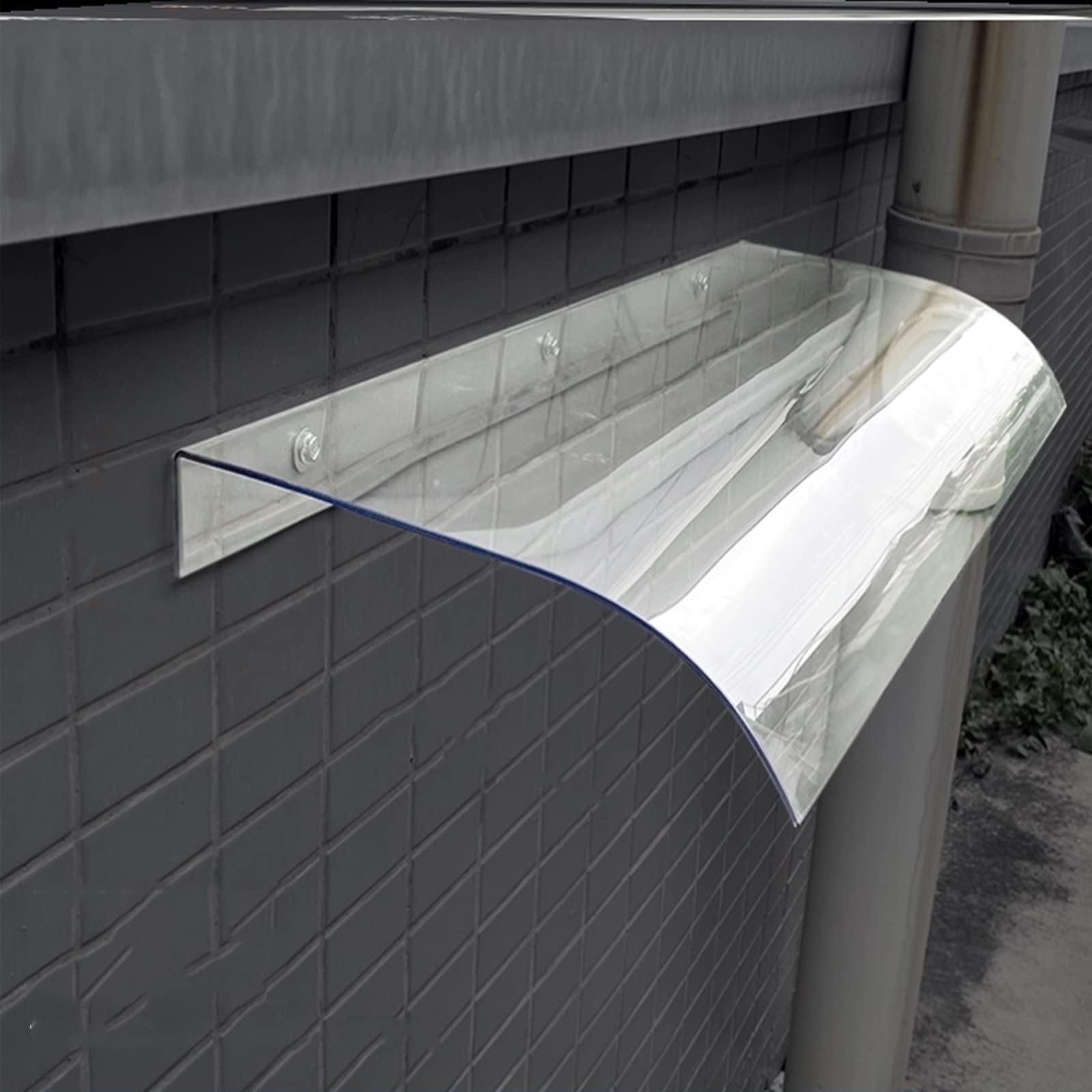 Évitez la pluie à l'entrée avec l'auvent transparent de porte 3.5mm