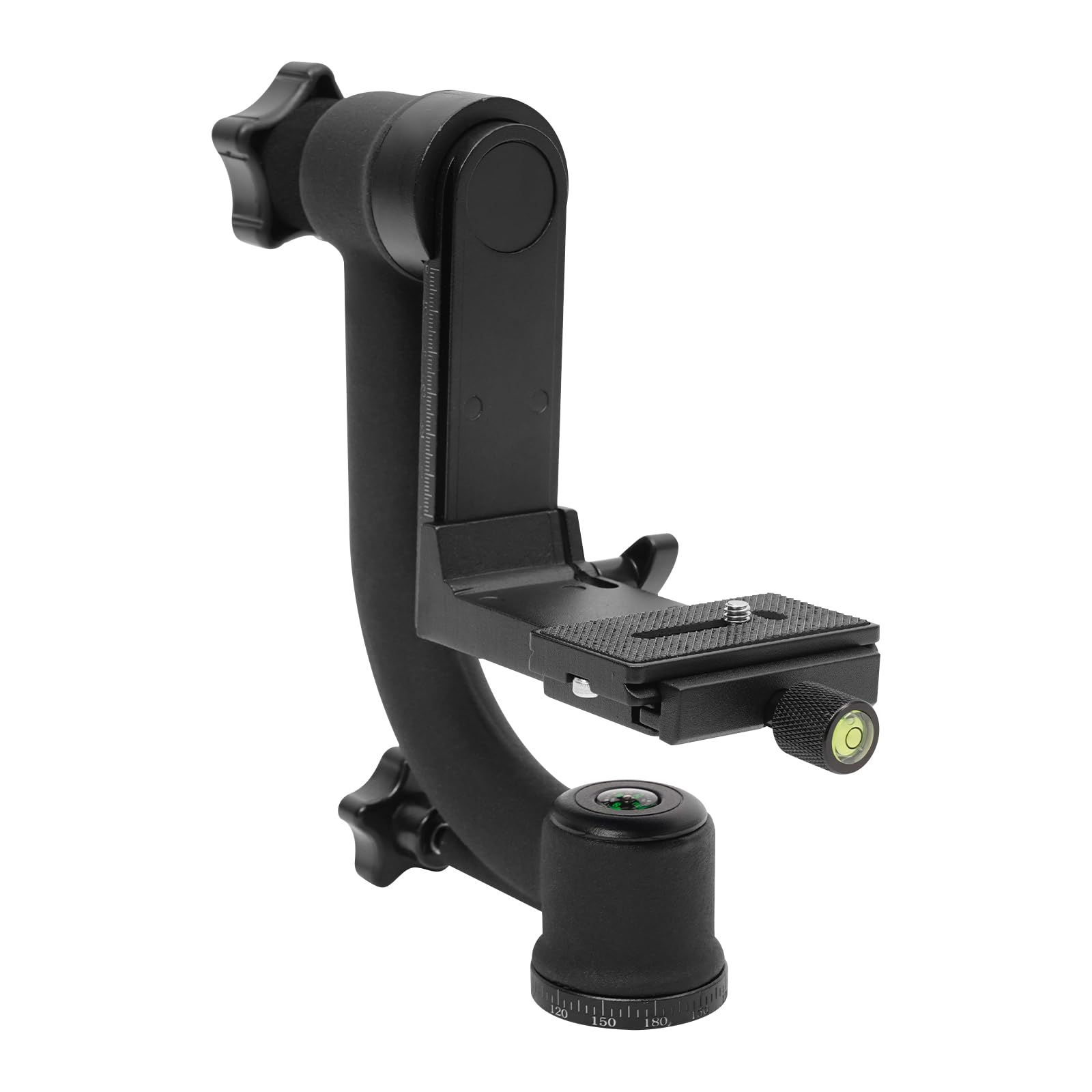 Treppiede Gimbal, testa panoramica a 360°, con attacco filettato da 1/4", per fotocamere DSLR, capacità di carico fino a 20 kg