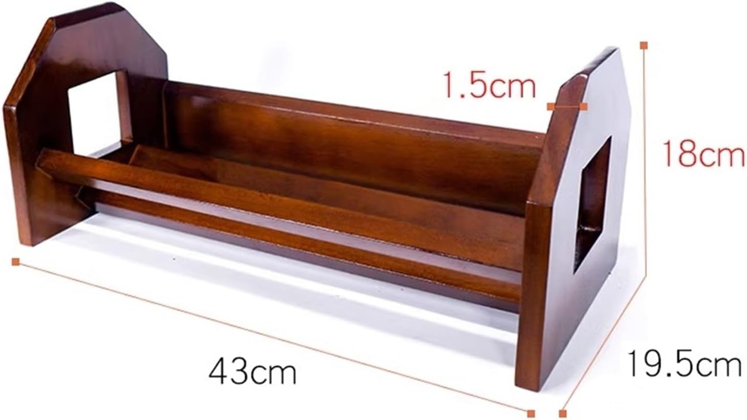 Record Rack Vinyl Record Storage Holder, Tabletop CD Display Stand, Vintage Pine Wood Music Album Store Rack, Holds up to 50 Albums or CDs Record Storage Holder(Black Walnut)