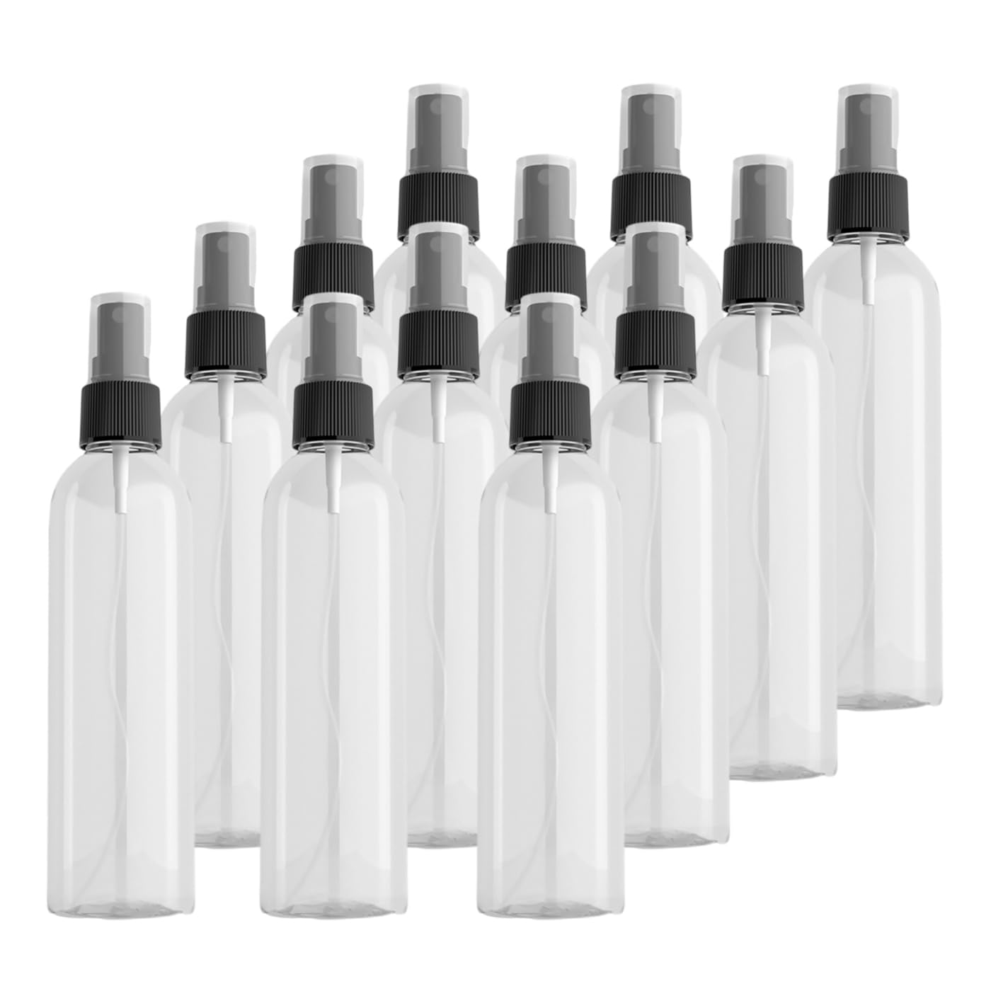 24 pièces 250ml Transparent flacons vaporisateurs vides en plastique de Avec Sprayer Noir, Vaporisateur Cheveux Vaporisateur Plante Vaporisateur Eau