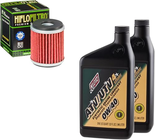 RAD Powersports Kit de cambio de aceite y filtro para Yamaha 2013 YFZ450R sintético 0W-40