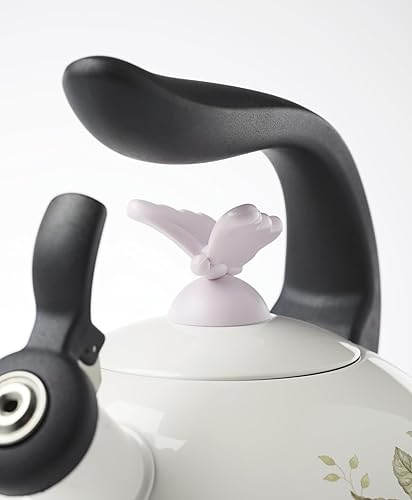 Vista 65 de Lenox recipiente para horno oval de porcelana con borde festoneado, diseño de pradera de mariposas., Blanco