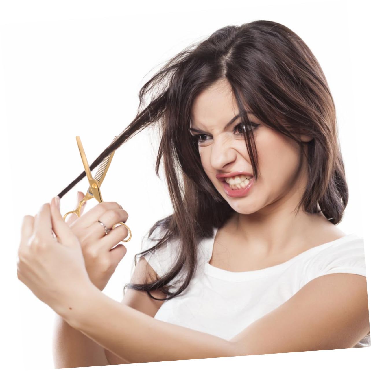 Juego de Tijeras Antióxido para Cortar el Pelo de Acero Inoxidable 6 Pulgadas 2 Piezas para Uso en Barbería y Hogar